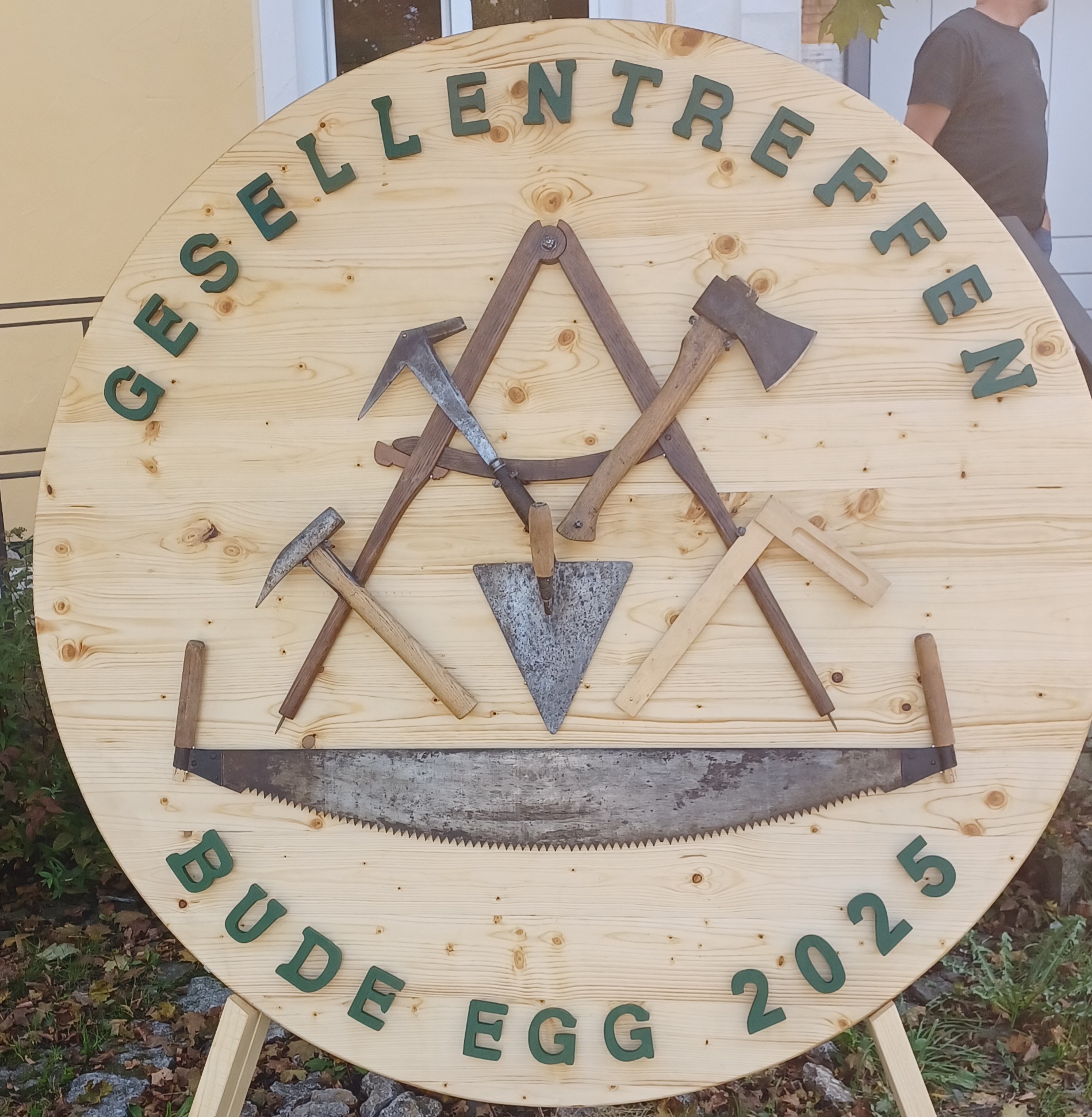 Zureiseschild Egg 2025 Gesellentreffen